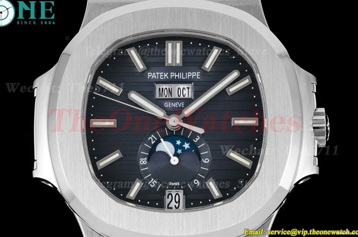A324 SS Nautilus Dial PPF 5726 RU Blue 40mm Textured 0518